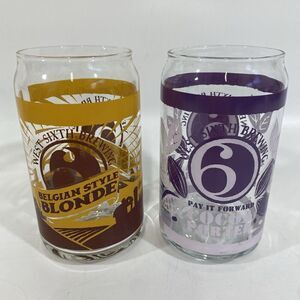 West Sixth Brewing Beer Glasses Set (2)  Porter Belgian‎ Blonde
